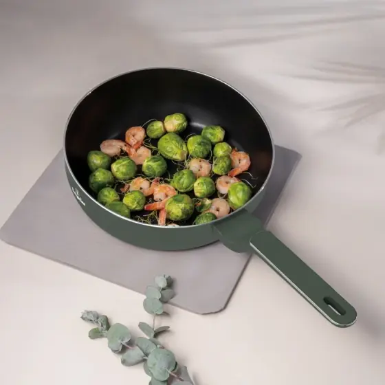 Cel mai vândut Tigaie Flip, 26 cm, Matte Green Collection - BH/8156