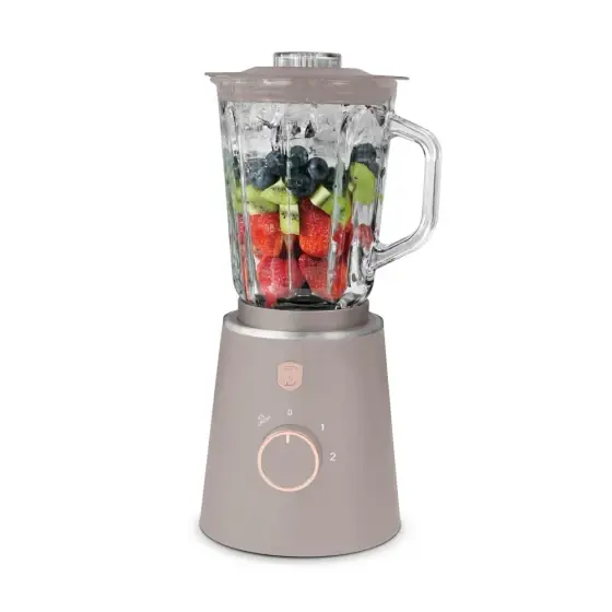 Livrare rapidă Blender de masă cu recipient din STICLĂ 1,5 L, 1000 W, taupe mat - BH/9819