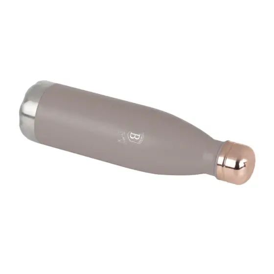 Termos, formă de sticlă, 0,5L, taupe mat - BH/8737 Ofertă limitată