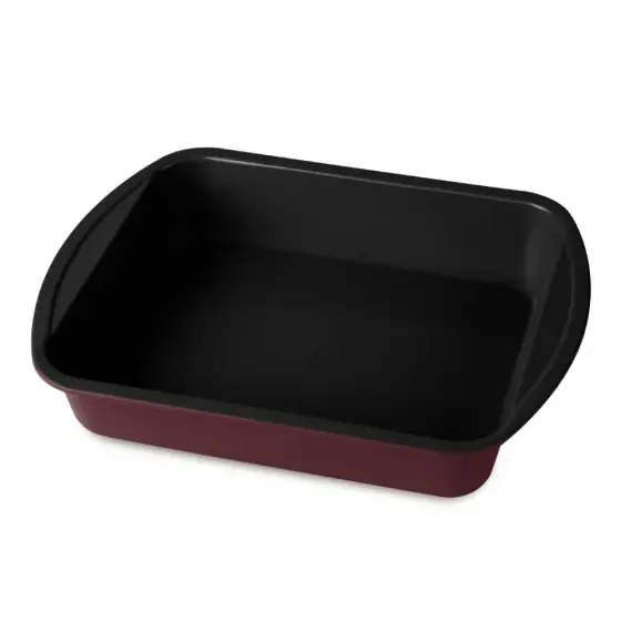 Tavă dreptunghiulară pentru friptură, 40*28,5 cm, bordeaux mat - BH/7905 Chilipir