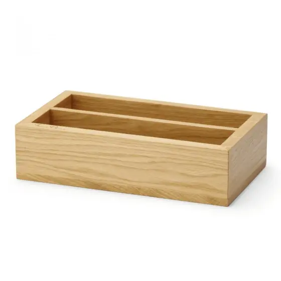 Cutie de tacamuri din stejar Madeira din doua sectiuni, 275x165x60mm Fine Dine Preț promoțional