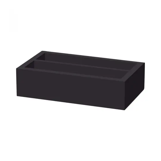 Cutie de tacamuri Madeira Black din doua sectiuni 275x165x60 mm Fine Dine Retur gratuit