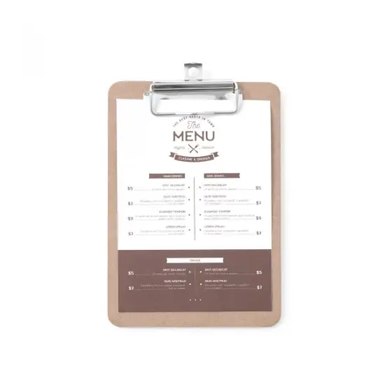 Lichidare de stoc Clipboard pentru meniu 185x245 mm Hendi