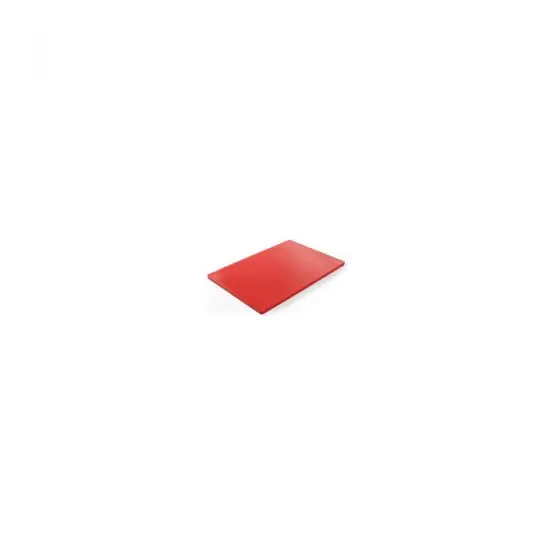 Tocator rosu, 450x300x12 mm, din polietilena HDPE 500, Hendi, cu 2 fete, potrivit si pt uz profesional, respecta normele de igiena HACCP Bestseller