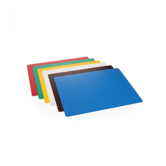 Reducere extra Tocatoare subtiri din polietilena, Hendi, respecta normele de igiena HACCP, culori diferite pentru usurinta igienizare, set 6 bucati, 380x200x(H)1,4 mm