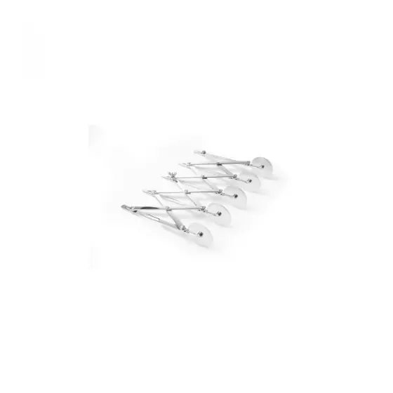 Promoție Taietor pentru aluat din otel inoxidabil cu 5 role, reglare usoara a latimii de taiere, dimensiune rola 55 mm, 222x56x(h)55 mm
