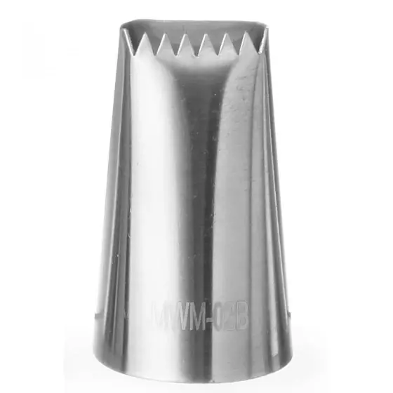 Lichidare de stoc Varf decorare pentru cofetarie/patiserie, Hendi, valuri, Inox, 16x2mm