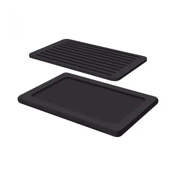 Placă de tăiat pâine Madeira Black 530x325 mm Fine Dine Lichidare de stoc