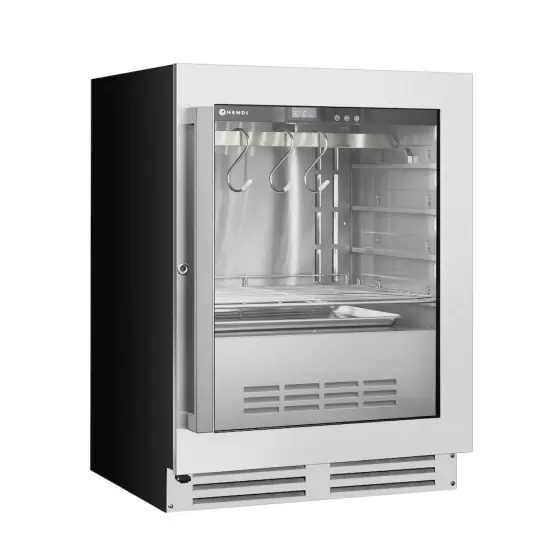 Cumpărături sigure Vitrina maturat carne sub blat, HENDI, 98L, 220-240V/170W, 595x620x(H)830mm