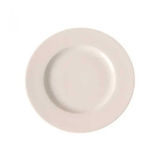 Cumpără online Farfurie intinsa 27 cm, portelan beige cu margini intarite, Hendi, gama GOURMET
