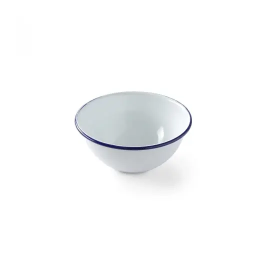 Bestseller Bol salata emailata - oe160 mm, Alb/Albastru