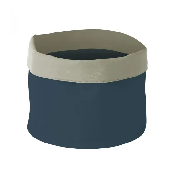 Cos Hendi pentru paine, rotund, bumbac - 250x(H)160 mm - albastru inchis Disponibil imediat