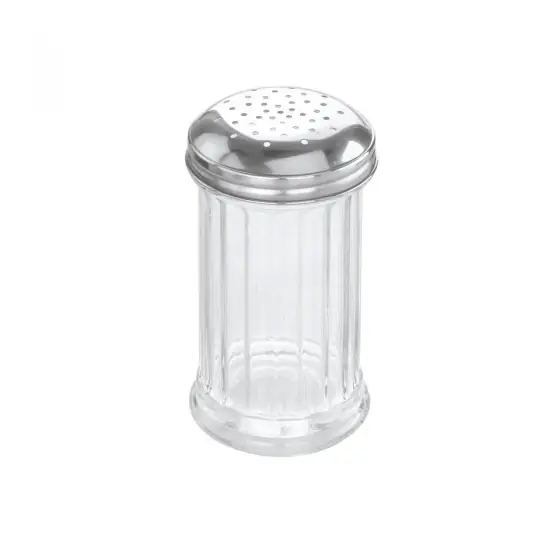Set 6 dispensere/dozatoare pentru zahar pudra, sticla/inox, Hendi, 335 ml Reducere extra