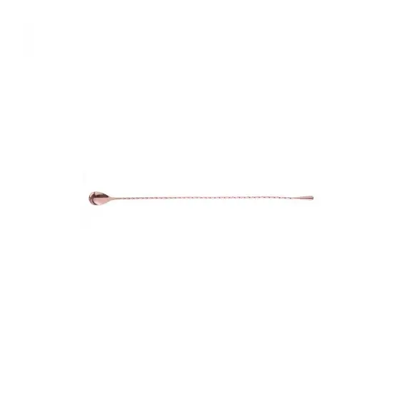 Expediere rapidă Lingurita cocktail, pentru bar, Hendi, 27x20 mm, inox placat cu cupru, lungime 45 cm