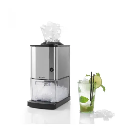 Livrare expres Zdrobitor electric gheata, pana la 12 kg/ora, corp inox, 80W, Hendi, 17x26x(H)46 cm