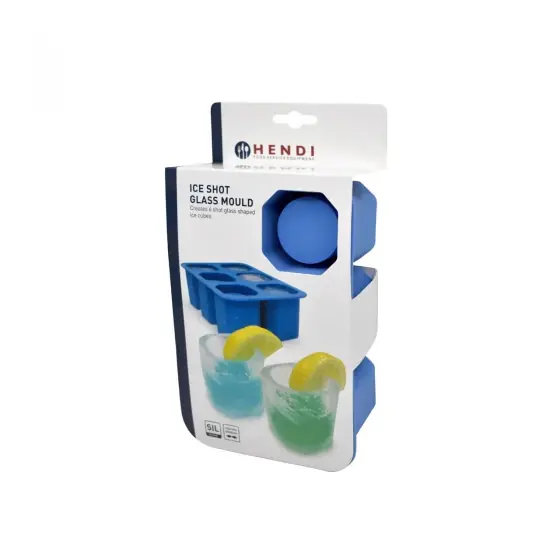Forma din silicon durabil pentru cuburi de gheata tip pahar pentru shot, Hendi, 12.5x19x(H)6 cm, potrivita si pentru uz profesional Plată securizată