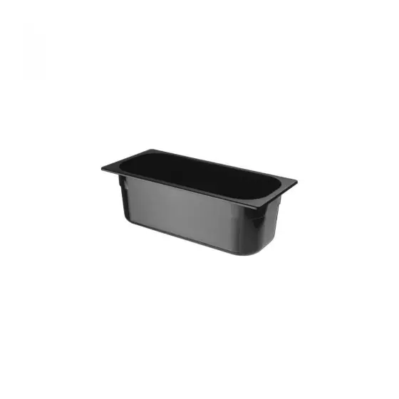 Tava profesionala Gastronorm policarbonat pentru inghetata, 5 litri, 360x165x(h)120 mm, Negru Reducere extra