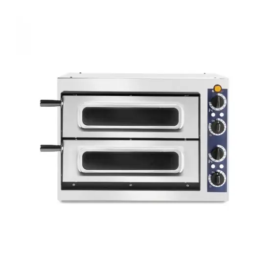 Cuptor profesional pizza 2/40 Vetro 2400 W cu 2 camere, Hendi Inox 567x427,5x(H)428 mm Reducere extra