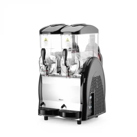 Aparat granita profesional 2 x 12 L cu 2 robineti, 740 W, Hendi 470x520x(H)810 mm Ofertă