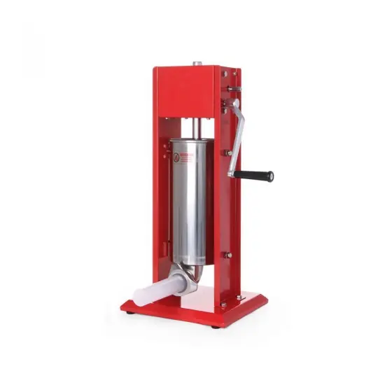 Aparat profesional pentru umplut carnati, Revolution, 7 lt, sistem umplere cu 2 viteze, inclus set 3 palnii, 30x34x(H)83 cm Livrare rapidă