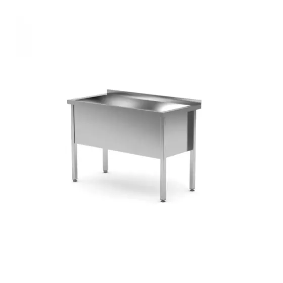 Spalator cu 1 Cuva Mare - sudata, adancime: 600 mm, bazin: 400 mm, otel inoxidabil, Hendi, Profi Line, 1200x600x(H)850 mm Doar azi