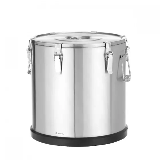Container izolat pentru transport Hendi, inox, 50L, ø430x(H)440mm Super ofertă