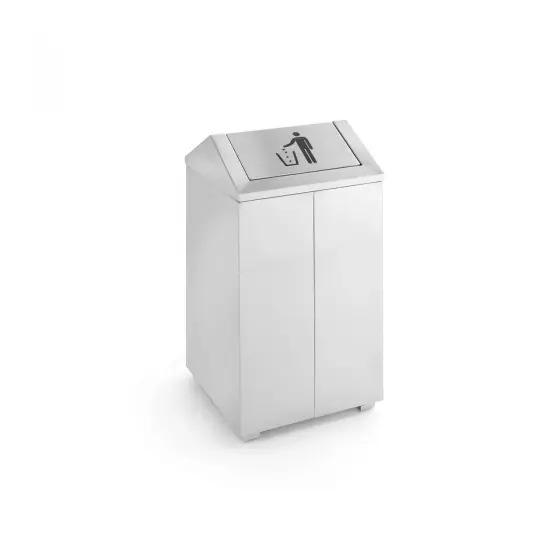 Cos Hendi pentru gunoi 43 L, otel inoxidabil cu capac rotativ,36X36X(H)74 cm Calitate înaltă