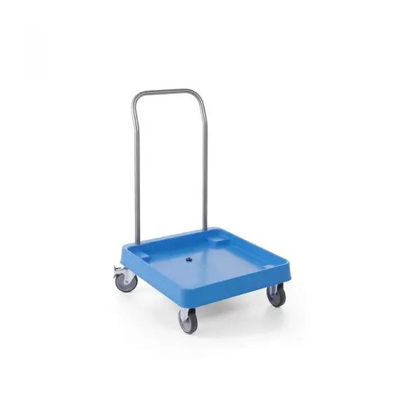 Carucior pentru debarasare rafturi cu vesela, Otel inoxidabil Polipropilena Hendi 575x545x(H)920 mm Calitate înaltă