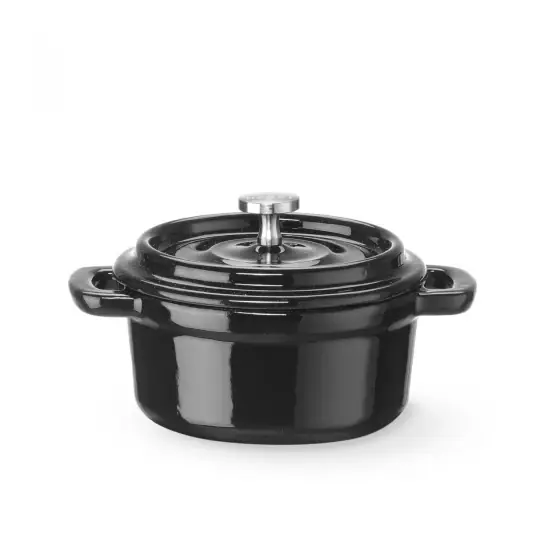 Super ofertă Tava din fonta emailata, HENDI, 0,27L, Negru, 130x100x(H)48mm