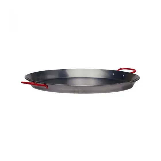 Tigaie mare cu 2 manere, diametru 30 x H 4 cm, din otel, Hendi, ideala pentru paella, pentru echipamente pe gaz Preț promoțional
