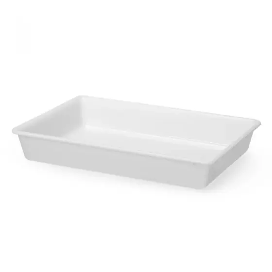 Livrare expres Tava de pregatire, HENDI, 12L, Alba, 535x385x(I)85mm, Dreptunghiulara