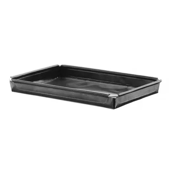 Tavă pentru cuptoare cu convecție și microunde, antiaderentă, HENDI, neagră, 290x190x(H)30mm Ultima șansă