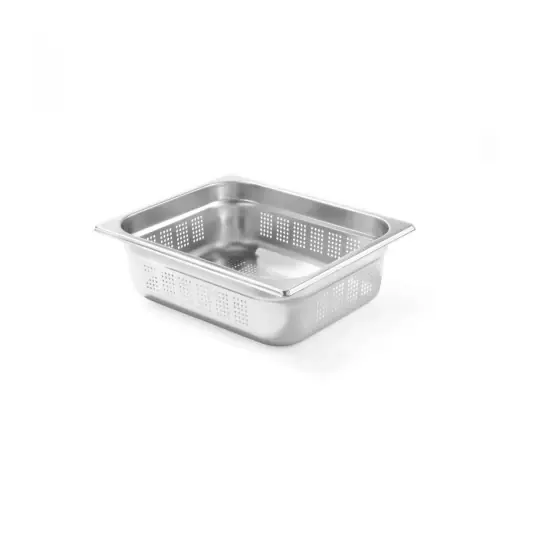Ofertă de sezon Tava Hendi perforata Gastronorm GN 1/2 100 mm 5.6 lt - gama Profi Line, otel inoxidabil
