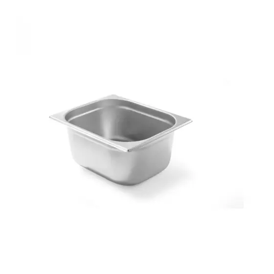Ofertă exclusivă Tava Hendi Gastronorm GN 1/2 100 mm 6.5 lt , gama Budget Line, otel inoxidabil