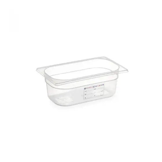 Tava Gastronorm GN 1/3, 325x176x(H)150 mm, 5.7 lt, cu marcaj HACCP, polipropilena, Hendi Ofertă limitată