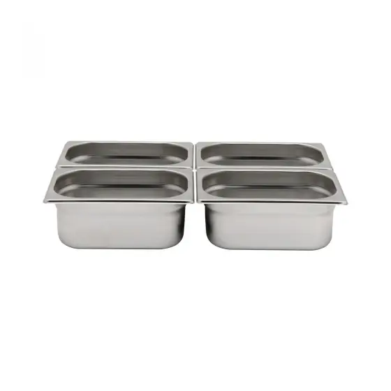 Ofertă exclusivă Tava Hendi Gastronorm GN 1/4 40 mm 1.7 lt - gama Profi Line, otel inoxidabil