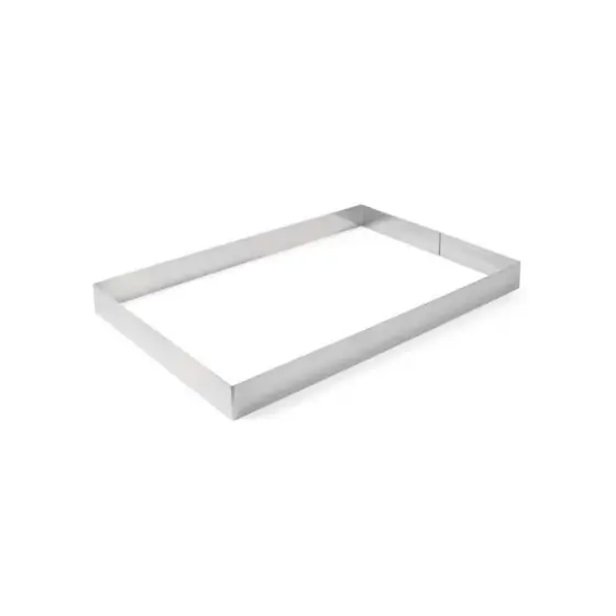 Forma dreptunghiulara din inox pentru patiserie si cofetarie, grosime 1.5 mm, Hendi, 585x385x(H)50mm Ofertă de sezon