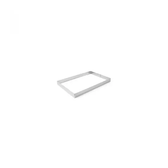 Forma dreptunghiulara din inox pentru patiserie si cofetarie, Hendi, Inox, 385x285x(H)60mm Retur ușor