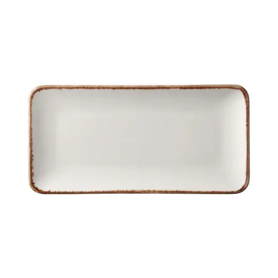 Farfurie dreptunghiulară Vanilie, 300x150 mm Fine Dine Preferatul clienților