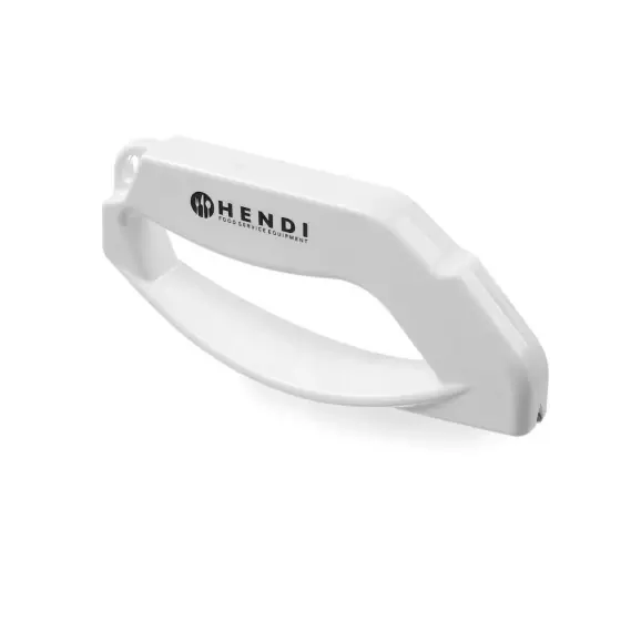 Ascutitor cutite ergonomic, lame reversibile cu ascutire dubla din carbon, Hendi, 14 cm, cu protectie degete Plată securizată