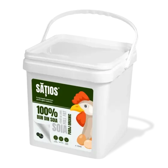Pachet promotional Satios, furaj organic premium pentru gaini ouatoare, 10 kg, 22 cutii + 2 cutii GRATIS Bestseller