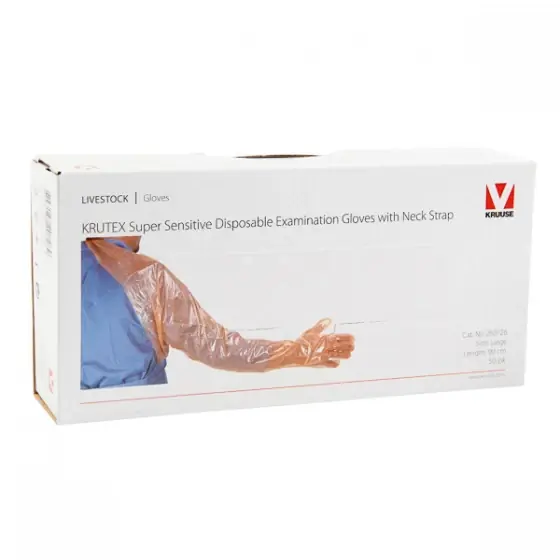 Premium Manusi control gestatie cu protectie umar Krutex super sensitive, L, 50/set
