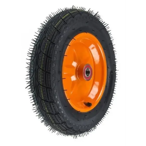 Roata Roaba - Tt - Rulment - Mixt - Janta Stea Portocalie - 3.50-8 8Pr Reducere de preț