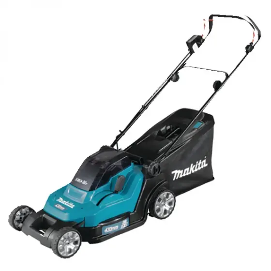 Masina de tuns gazon Makita LXT 18V 43 cm cu 2 acumulatori 5,0Ah Ofertă limitată