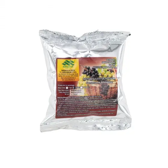 Metabisulfit de Potasiu, Conservant Alimentar Vin,Legume si Fructe, 150 gr Reduceri