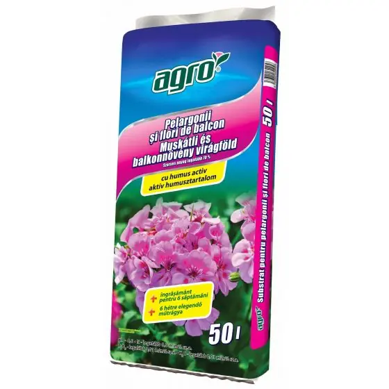 Ultima șansă Substrat pentru muscate si flori de balcon AGRO, 10 l
