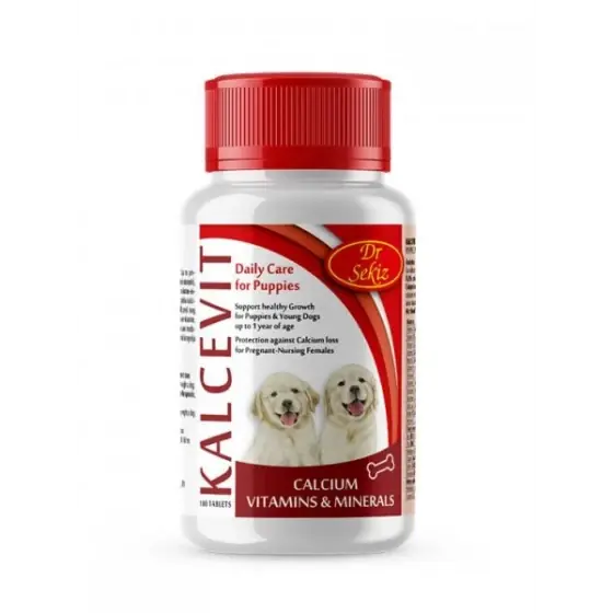 Ofertă de sezon Vitamine caini Kalcevit, 100 tablete, 120 grame, BistriVet, pentru femelele gestante