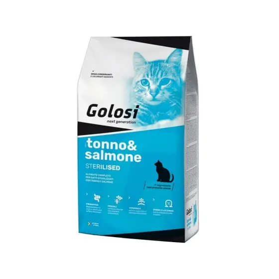 Ofertă de sezon Hrana Uscata Premium Pentru Pisici Golosi Probio Sterilizate Cu Ton Si Somon 20Kg