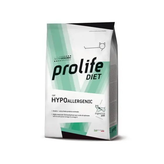 Dieta Veterinara Uscata Prolife Hipoalergenic Pentru Pisici 1,5 Kg Nu rata