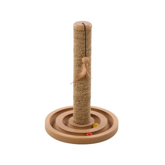 Cel mai bun preț Jucarie Pentru Pisici Flamingo Cu Sisal Si Suport Rotund 30X30X46(H)Cm